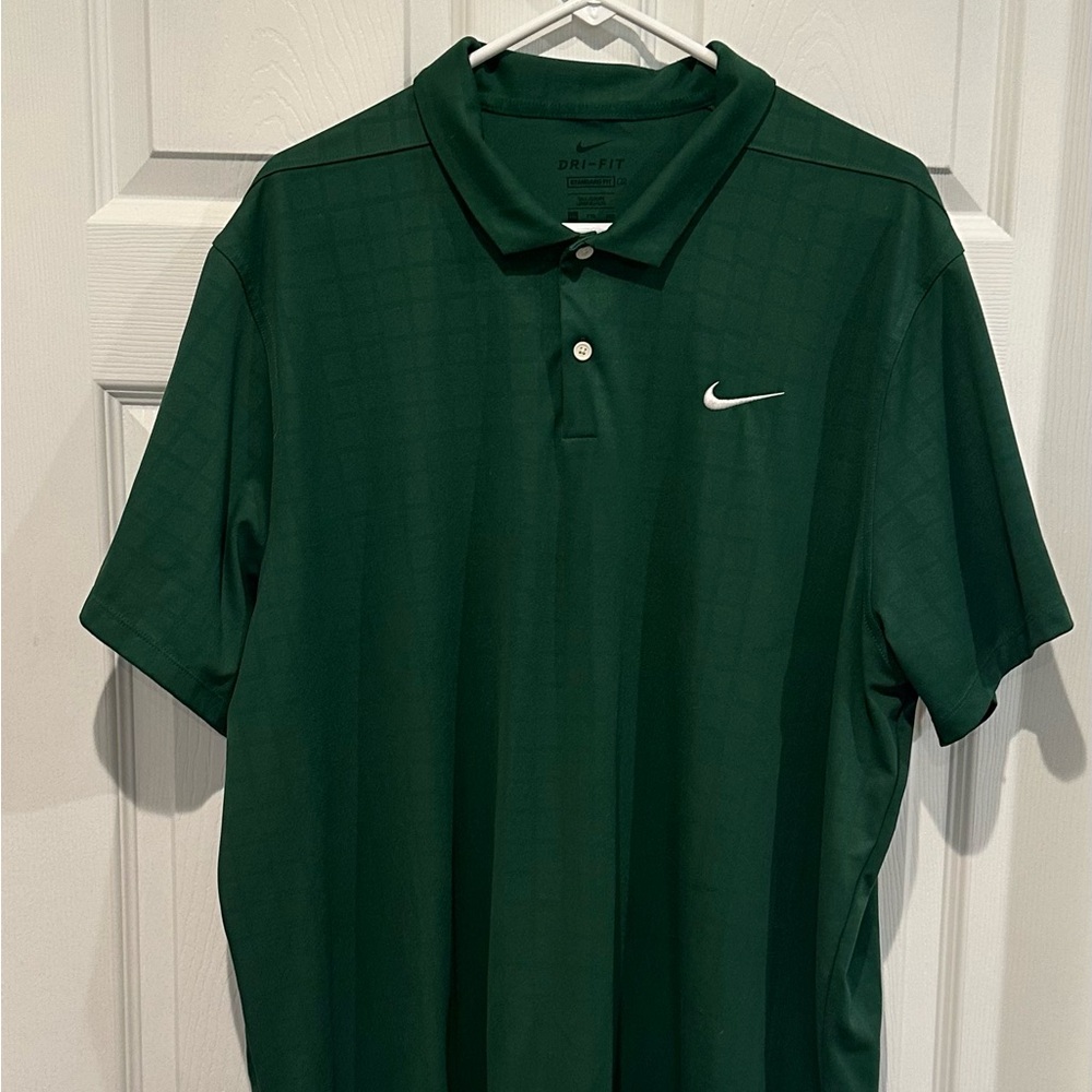 Nike Men's Dark Green Polo Shirt
